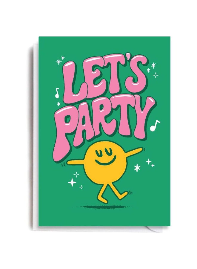 Jolly Awesome Let’s Party Greeting Card (11.4 x 16.2 cm)